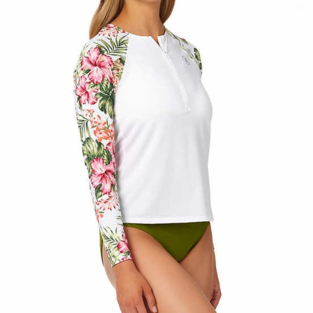 Hurley Ladies' Quarter Zip Rashguard UPF 50+